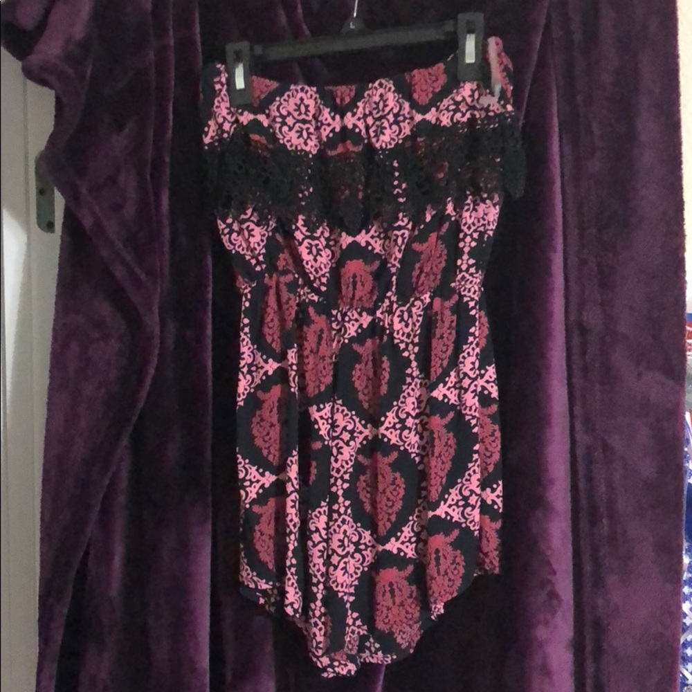 pink lacy jumpsuit